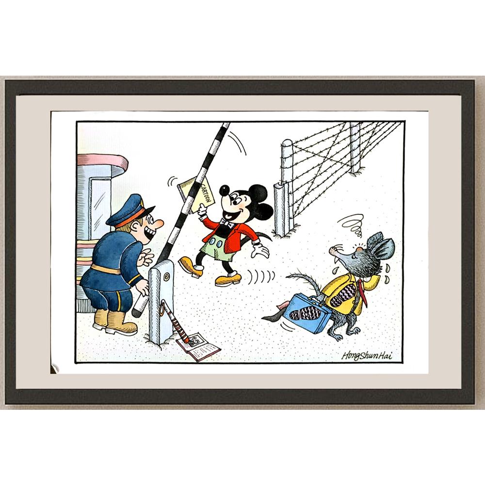 Hong Shun Hai 29x21cm Orijinal Karikatür BOD06455