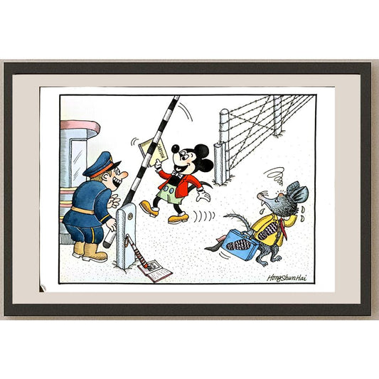 Hong Shun Hai 29x21cm Orijinal Karikatür BOD06455