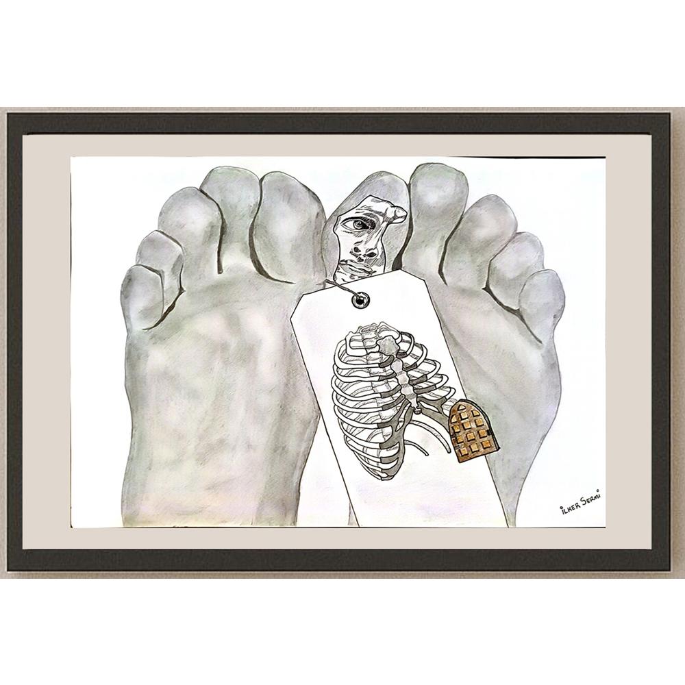 İlker Sermi 38x29cm Orijinal Karikatür BOD06457