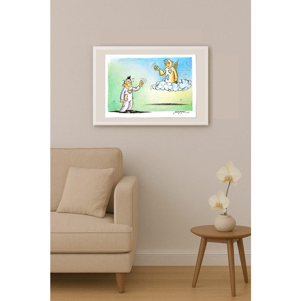 Şahin Bostancı 35x25cm Orijinal Karikatür BOD06461