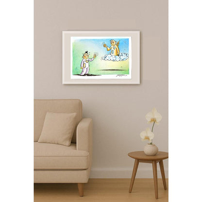 Şahin Bostancı 35x25cm Orijinal Karikatür BOD06461