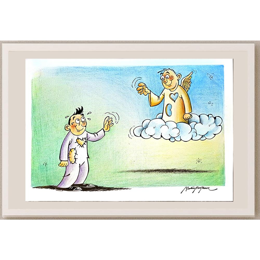 Şahin Bostancı 35x25cm Orijinal Karikatür BOD06461