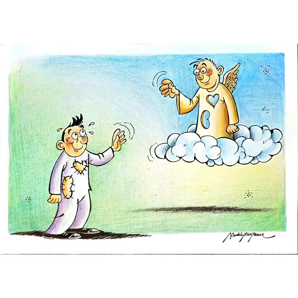 Şahin Bostancı 35x25cm Orijinal Karikatür BOD06461