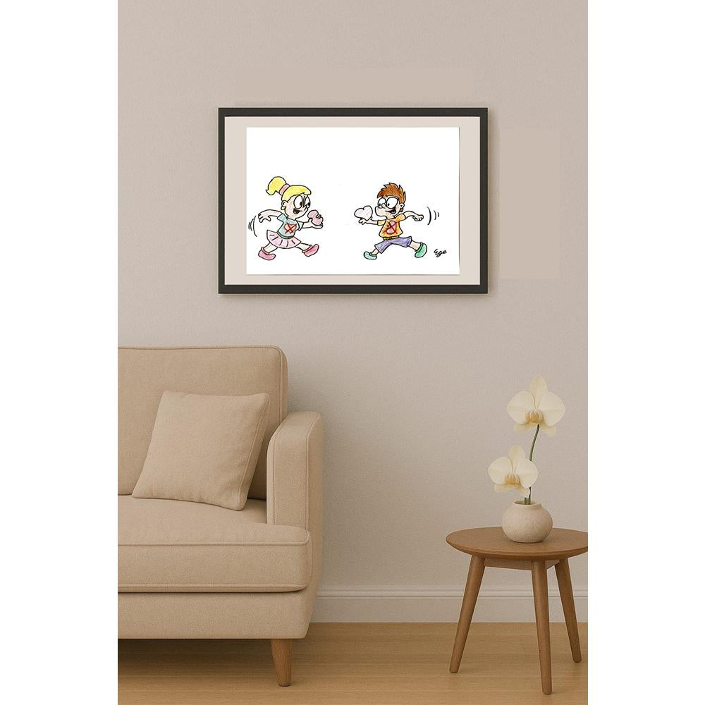 Ege Yarım 29x21cm Orijinal Karikatür BOD06465