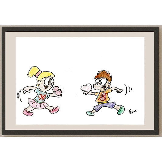 Ege Yarım 29x21cm Orijinal Karikatür BOD06465