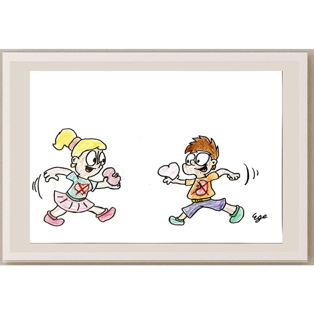 Ege Yarım 29x21cm Orijinal Karikatür BOD06465