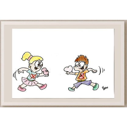 Ege Yarım 29x21cm Orijinal Karikatür BOD06465