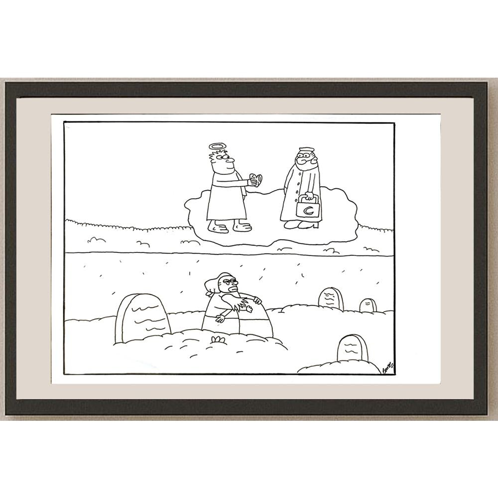 Barış Mert Büyüksaraç 29x21cm Orijinal Karikatür BOD06469