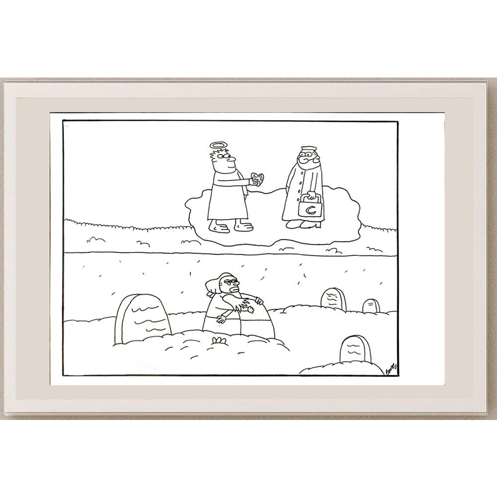 Barış Mert Büyüksaraç 29x21cm Orijinal Karikatür BOD06469