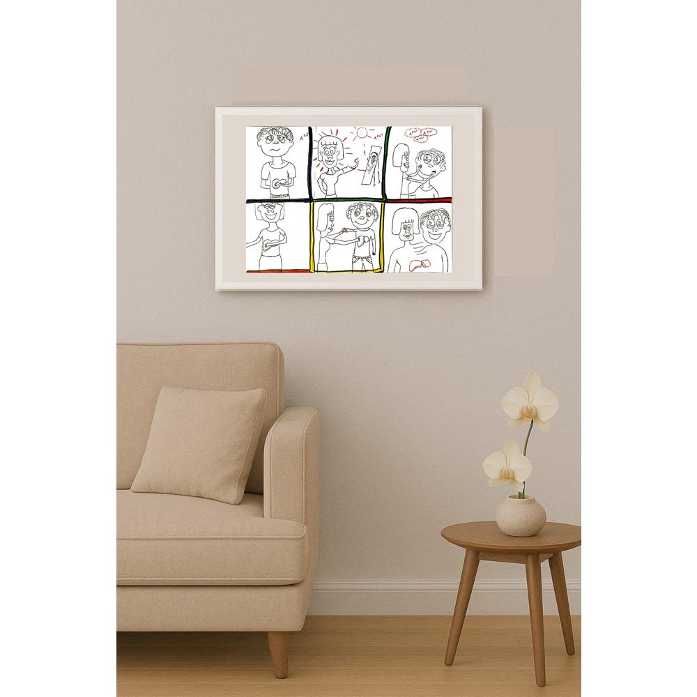 Tuğçe Yüce 29x21cm Orijinal Karikatür BOD06473