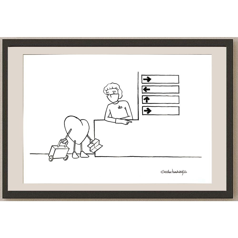 Serdar Kadıoğlu 29x21cm Orijinal Karikatür BOD06483