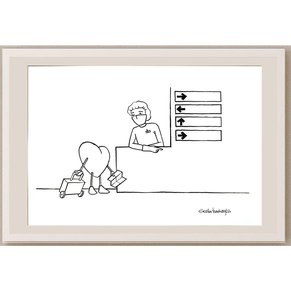 Serdar Kadıoğlu 29x21cm Orijinal Karikatür BOD06483
