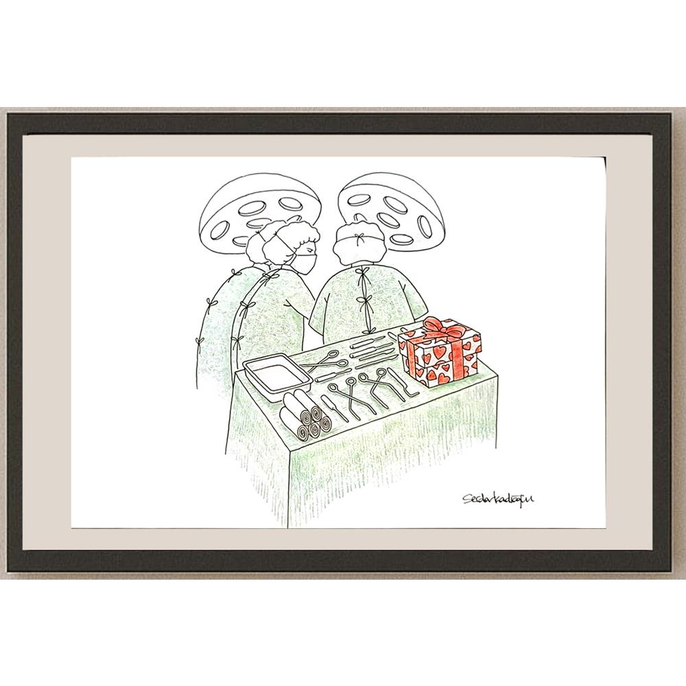 Serdar Kadıoğlu 29x21cm Orijinal Karikatür BOD06484