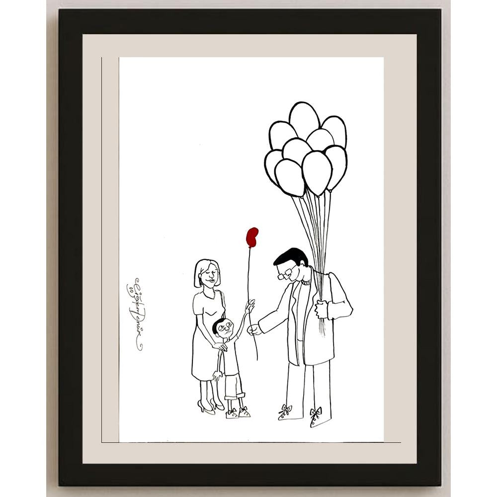 Çiğdem Demir 29x21cm Orijinal Karikatür BOD06485