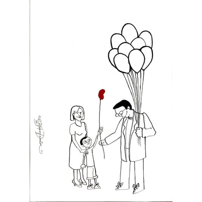 Çiğdem Demir 29x21cm Orijinal Karikatür BOD06485
