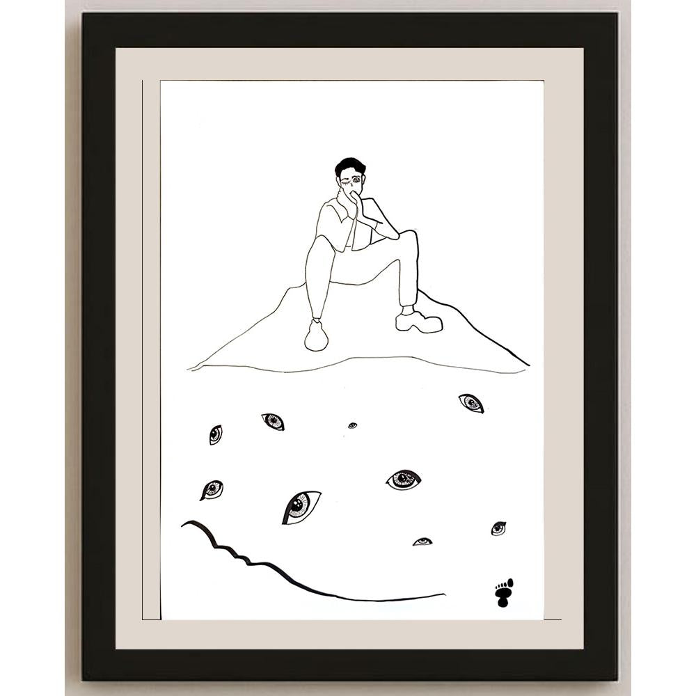 Aslı Yücel 29x21cm Orijinal Karikatür BOD06486