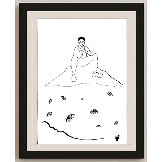 Aslı Yücel 29x21cm Orijinal Karikatür BOD06486