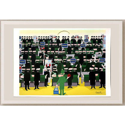 Taner Özek 29x21cm Orijinal Karikatür BOD06489