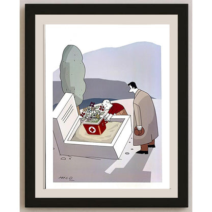 Hicabi Demirci 38x28cm Orijinal Karikatür BOD06490