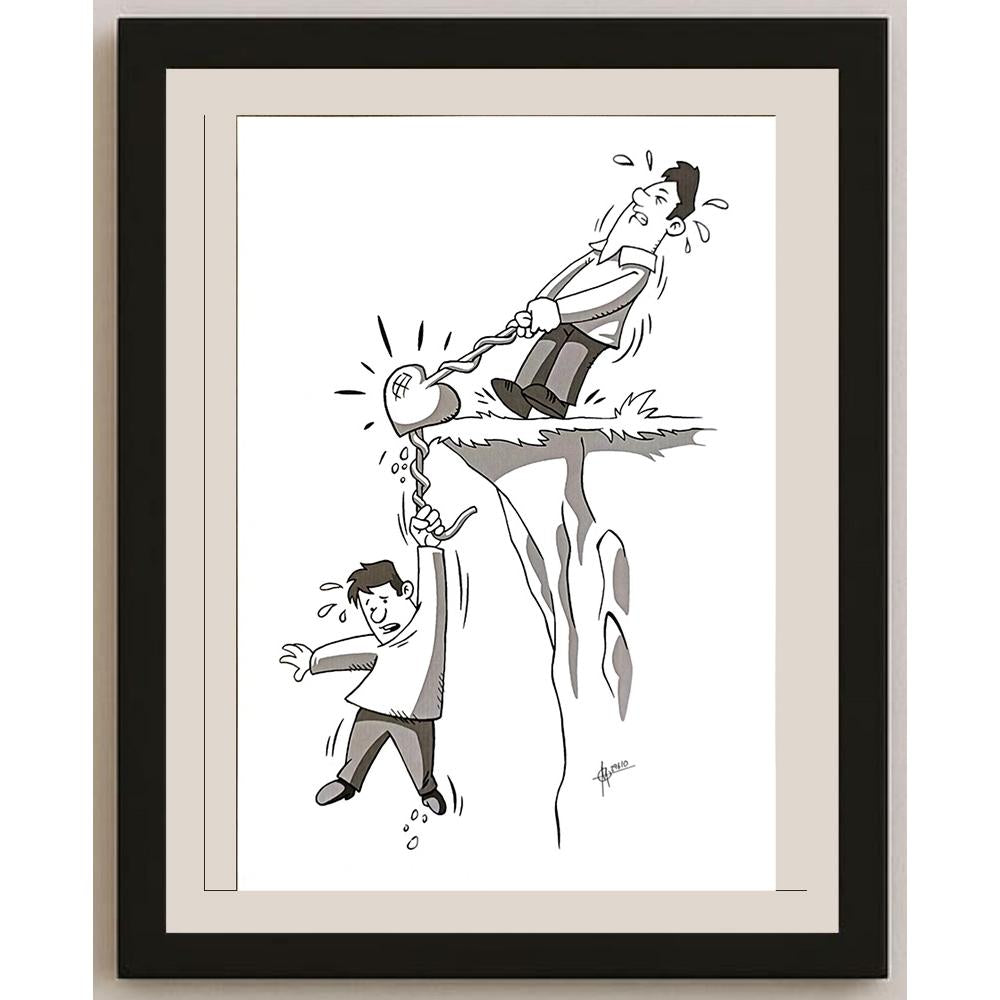 Murat Gürdal Akkoç 29x21cm Orijinal Karikatür BOD06492