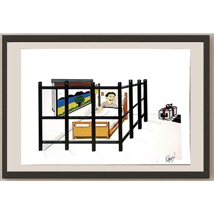 Niyazi Türk 29x21cm Orijinal Karikatür BOD06496