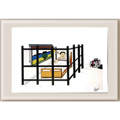 Niyazi Türk 29x21cm Orijinal Karikatür BOD06496