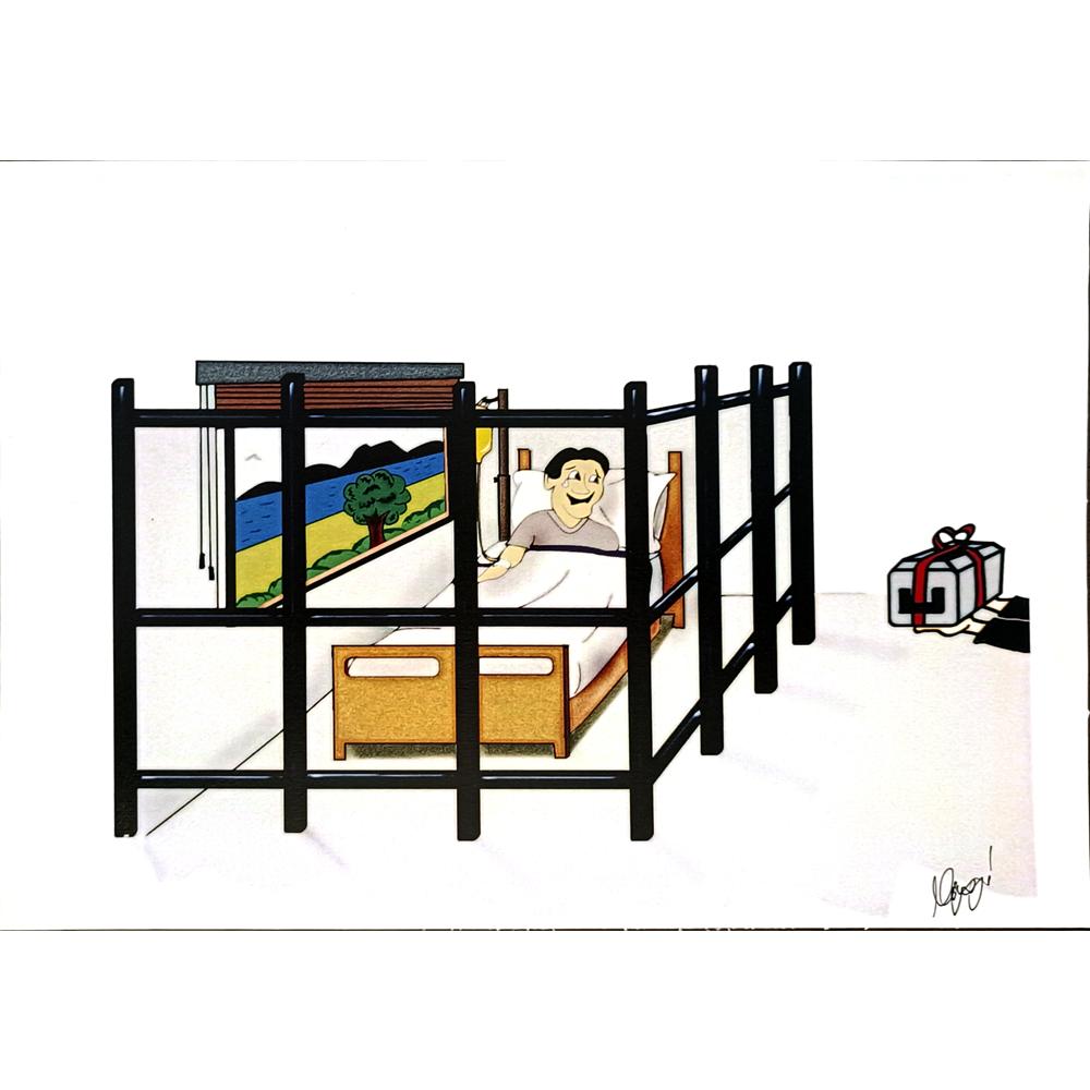 Niyazi Türk 29x21cm Orijinal Karikatür BOD06496