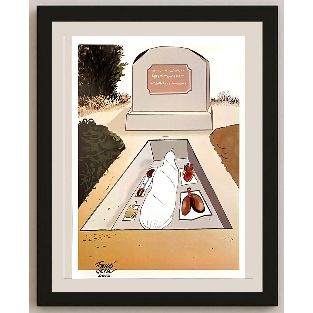 Recep Bayramoğlu 43x30cm Orijinal Karikatür BOD06502