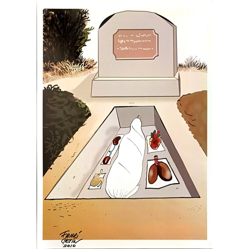 Recep Bayramoğlu 43x30cm Orijinal Karikatür BOD06502