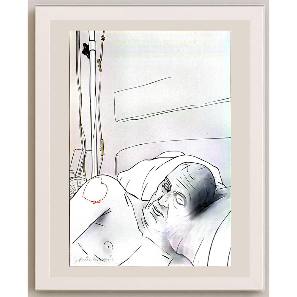 Oktay Bingöl 43x30cm Orijinal Karikatür BOD06505
