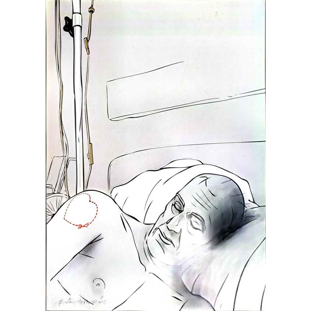 Oktay Bingöl 43x30cm Orijinal Karikatür BOD06505