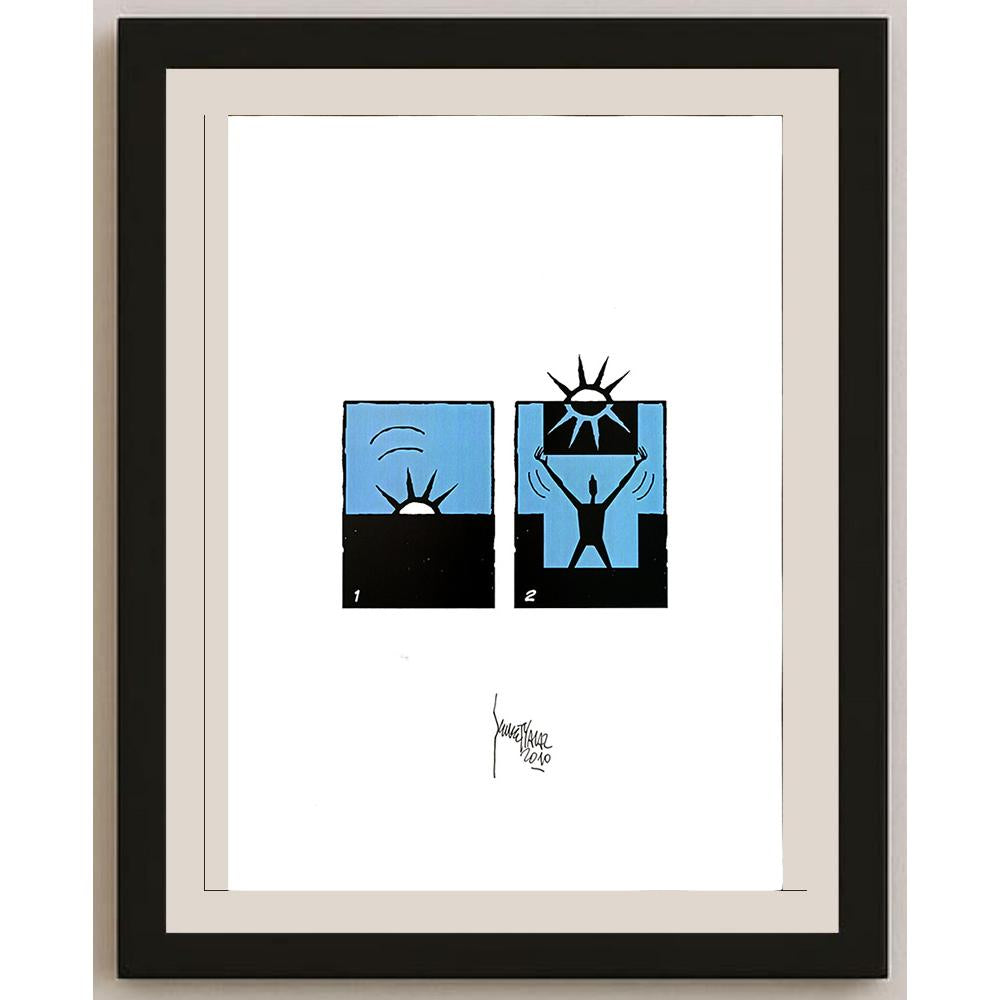 Şevket Yalaz 43x30cm Orijinal Karikatür BOD06507