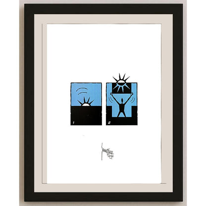 Şevket Yalaz 43x30cm Orijinal Karikatür BOD06507