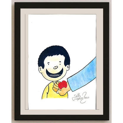 Sait Coşar 21x29cm Orijinal Karikatür BOD06510