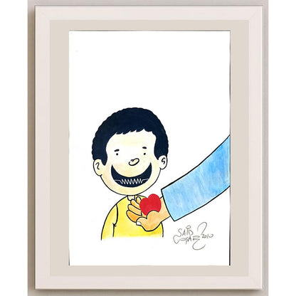 Sait Coşar 21x29cm Orijinal Karikatür BOD06510