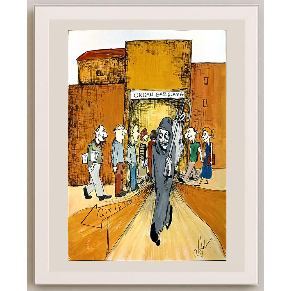 Aylin Sankur 21x29cm Orijinal Karikatür BOD06512