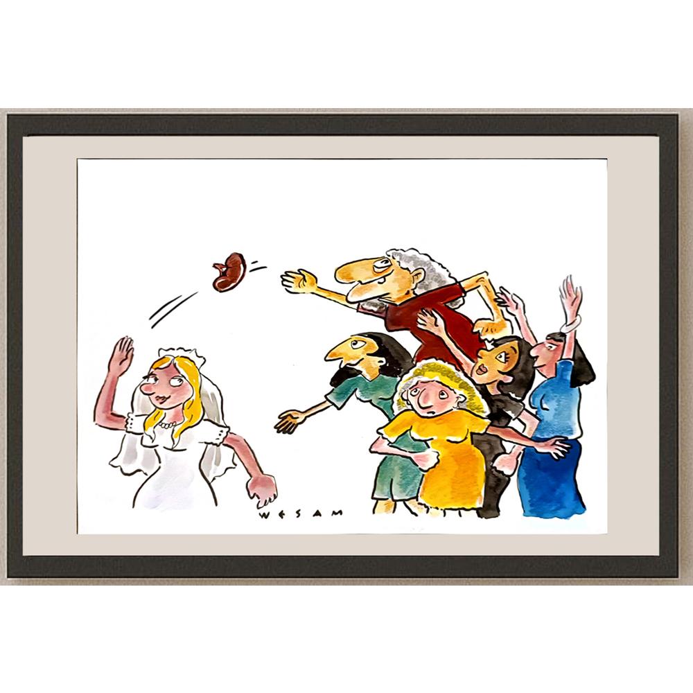 Wesam Khalil 21x29cm Orijinal Karikatür BOD06514