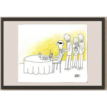 Altan Özeskici 29x24cm Orijinal Karikatür BOD06515