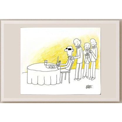 Altan Özeskici 29x24cm Orijinal Karikatür BOD06515