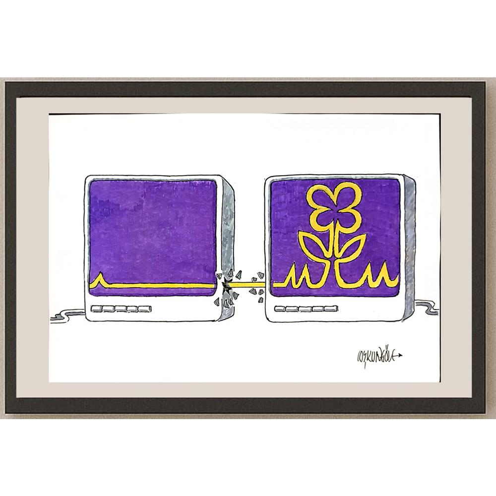 Coşkun Göle 29x21cm Orijinal Karikatür BOD06517