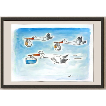 Cem Güzeloğlu 33x21cm Orijinal Karikatür BOD06518