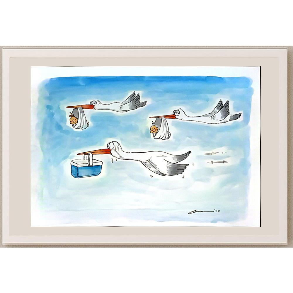 Cem Güzeloğlu 33x21cm Orijinal Karikatür BOD06518