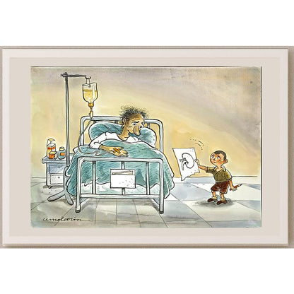 Cemalettin Güzeloğlu 29x21cm Orijinal Karikatür BOD06524