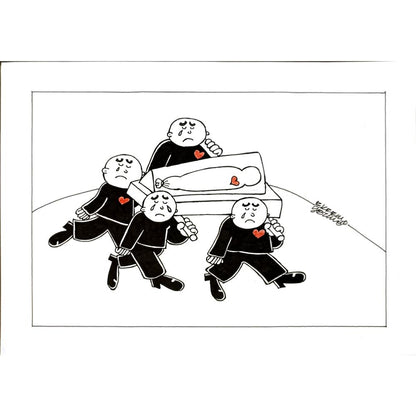 Ekrem Yetim 29x21cm Orijinal Karikatür BOD06525