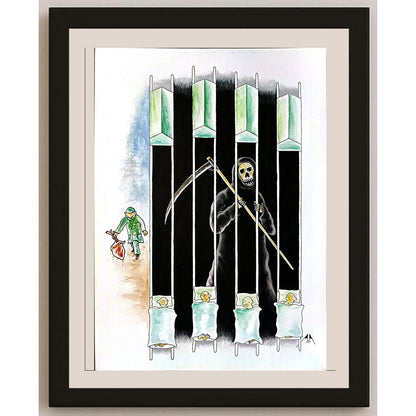 Aşkın Ayrancıoğlu 21x29cm Orijinal Karikatür BOD06528