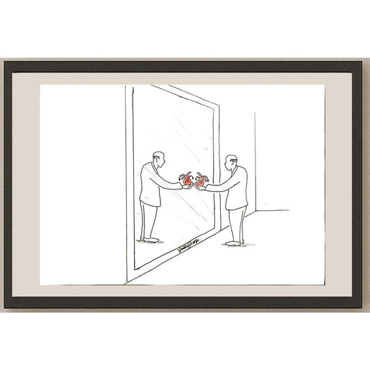 Zülküf Aba 29x21cm Orijinal Karikatür BOD06531