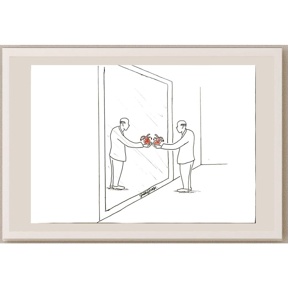 Zülküf Aba 29x21cm Orijinal Karikatür BOD06531