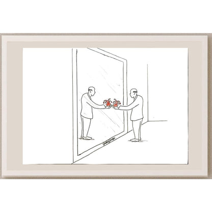 Zülküf Aba 29x21cm Orijinal Karikatür BOD06531