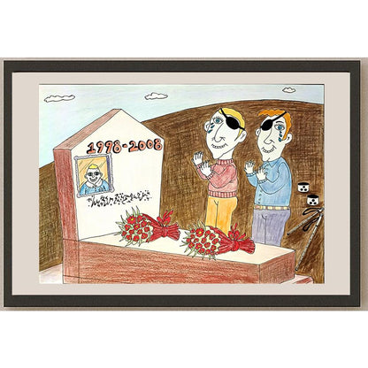 Zafer Dilekçi 35x25cm Orijinal Karikatür BOD06534