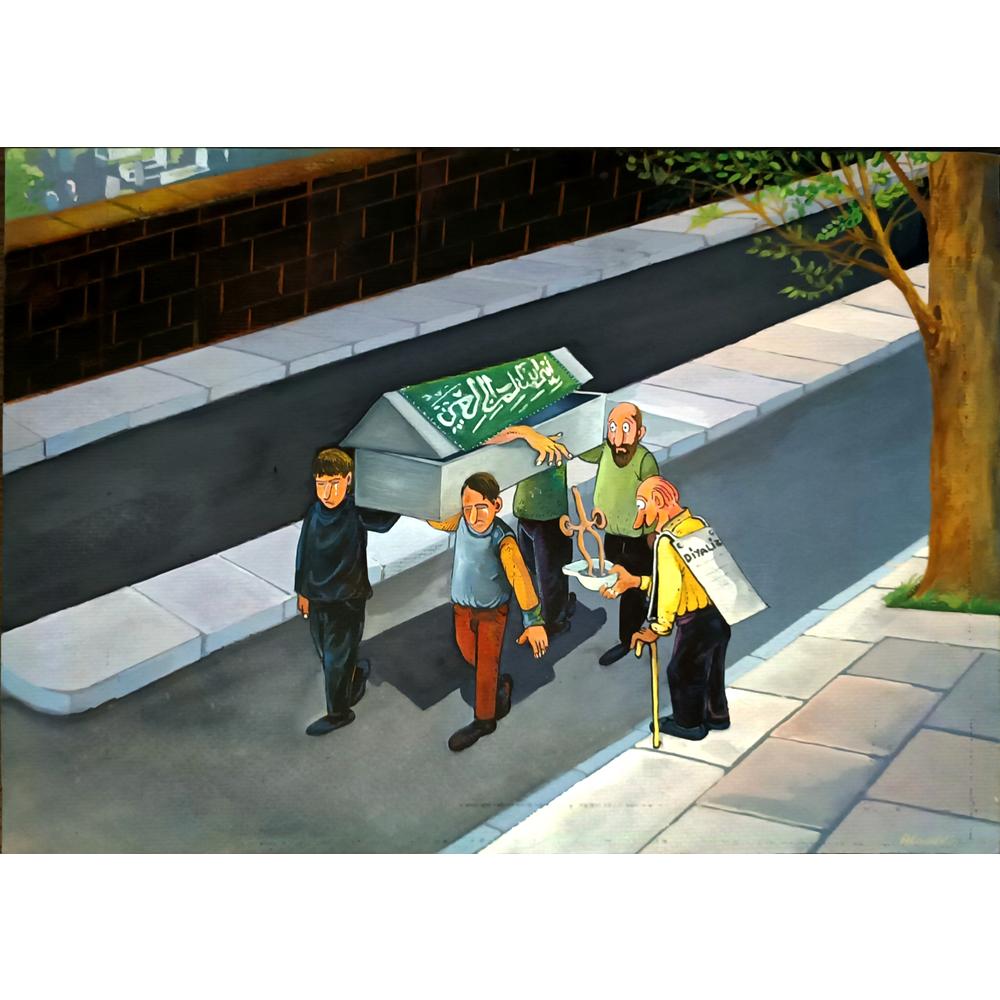 Alaaddin Çevikbaş 35x25cm Orijinal Karikatür BOD06536